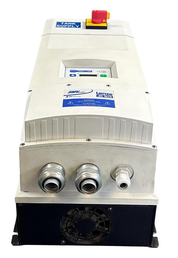 Used LENZE AC TECH ESV183N04TMD / 13437840 SMVector DRIVE 18.5kW/25HP 400/480V USNP