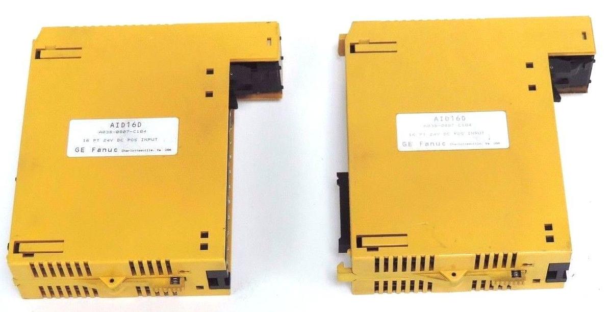 Used LOT OF 2 FANUC A03B-0807-C104 INPUT/OUTPUT MODULES 24VDC 16PT POS/NEG LOGIC