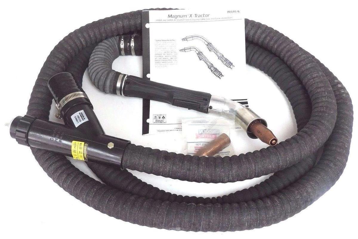 NIB LINCOLN ELECTRIC 250XA / K566-8 60° MIG GUN & 15' CABLE X-TRACTOR .035-.045