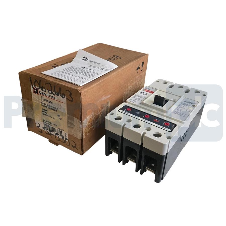 Eaton Cutler-Hammer KDB3225W Series C MCC Circuit Breaker 3P 225A 600V w/ Trip