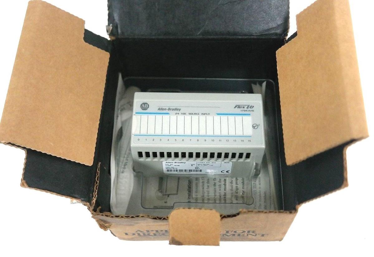 Used NEW ALLEN BRADLEY 1794-IV16 SER. A FLEX I/O 24VDC SOURCE INPUT MODULE 1794IV16