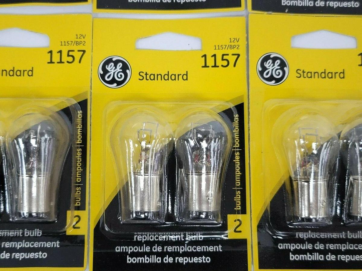 Used LOT OF 16 NEW GE LIGHTING 1157/BP2 REPLACEMENT BULBS 12V