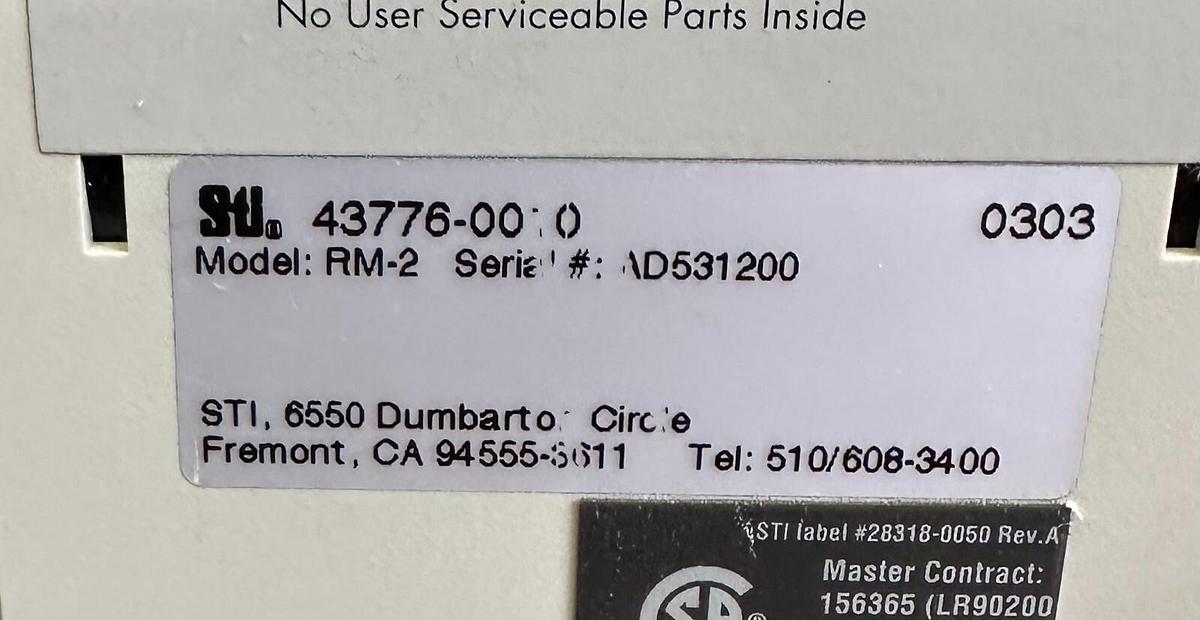 Used STI 43776-0010 / 437760010 RESOURCE MODULE RM-2 / RM2 24Vdc DIN-RAIL MOUNT