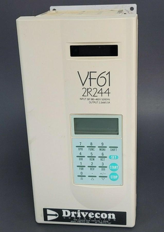 Used DRIVECON VF61-2R244 AC DRIVE VF612R244