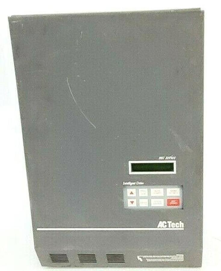 Used LENZE AC TECH MH5400B AC DRIVE, 30KW, 40HP, 3 PHASE, 480/590V IN, 0-460/575V OUT