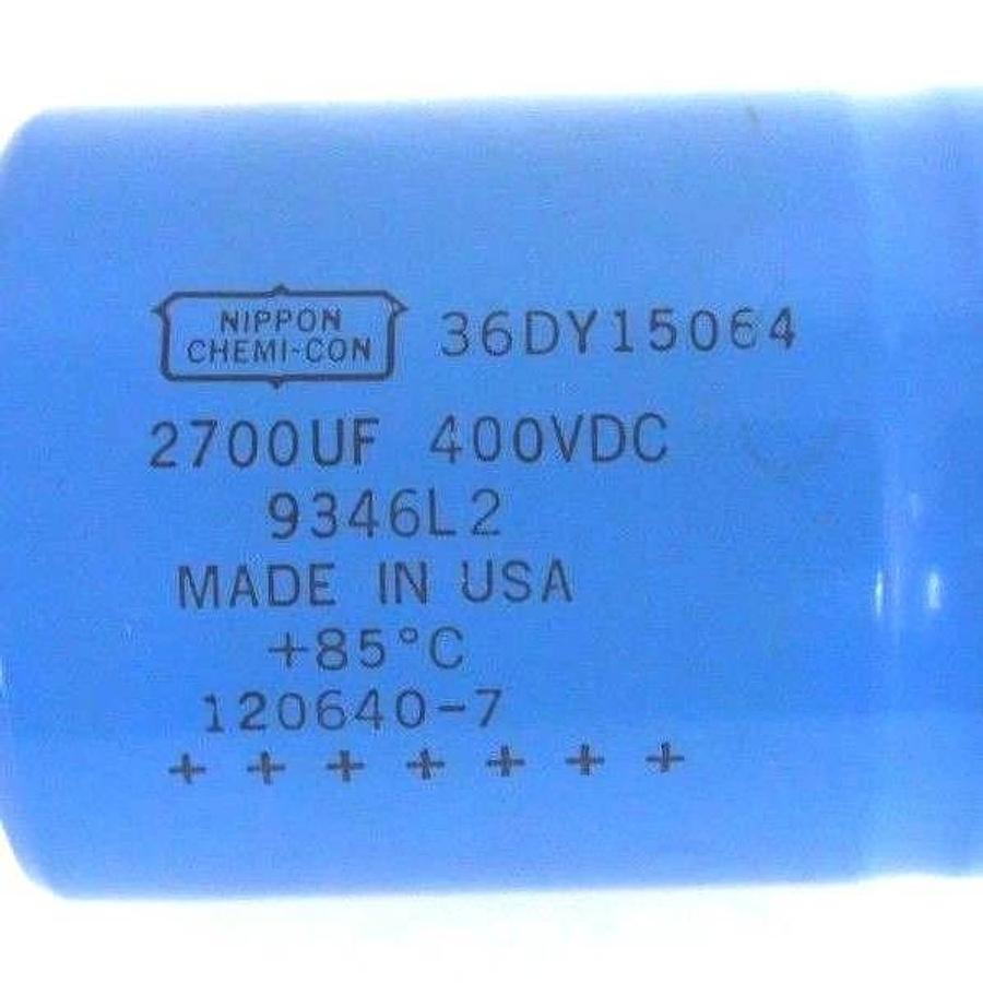 Used NIPPON CHIMI-CON 36DY15064 CAPACITOR 2700UF, 400VDC, 9346L2