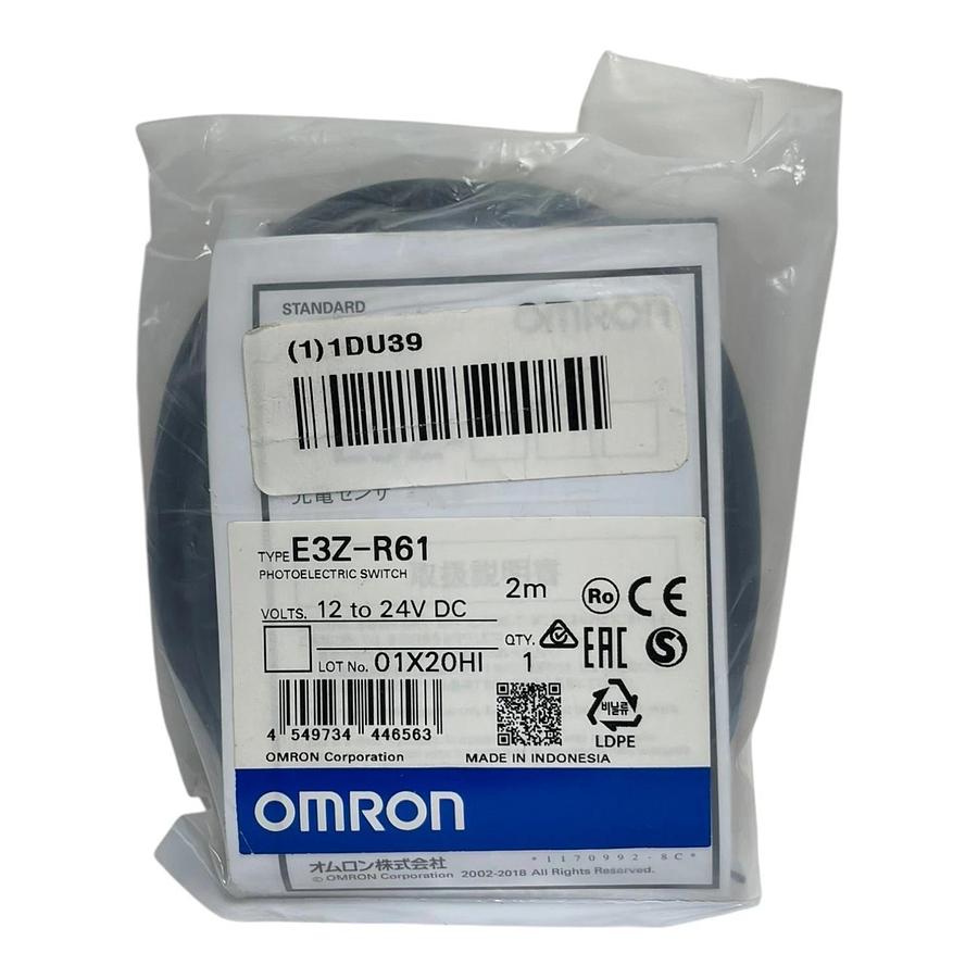 Used Omron E3Z-R61 Retro-Reflective Photoelectric Switch 12-24V 2M New Sealed Surplus
