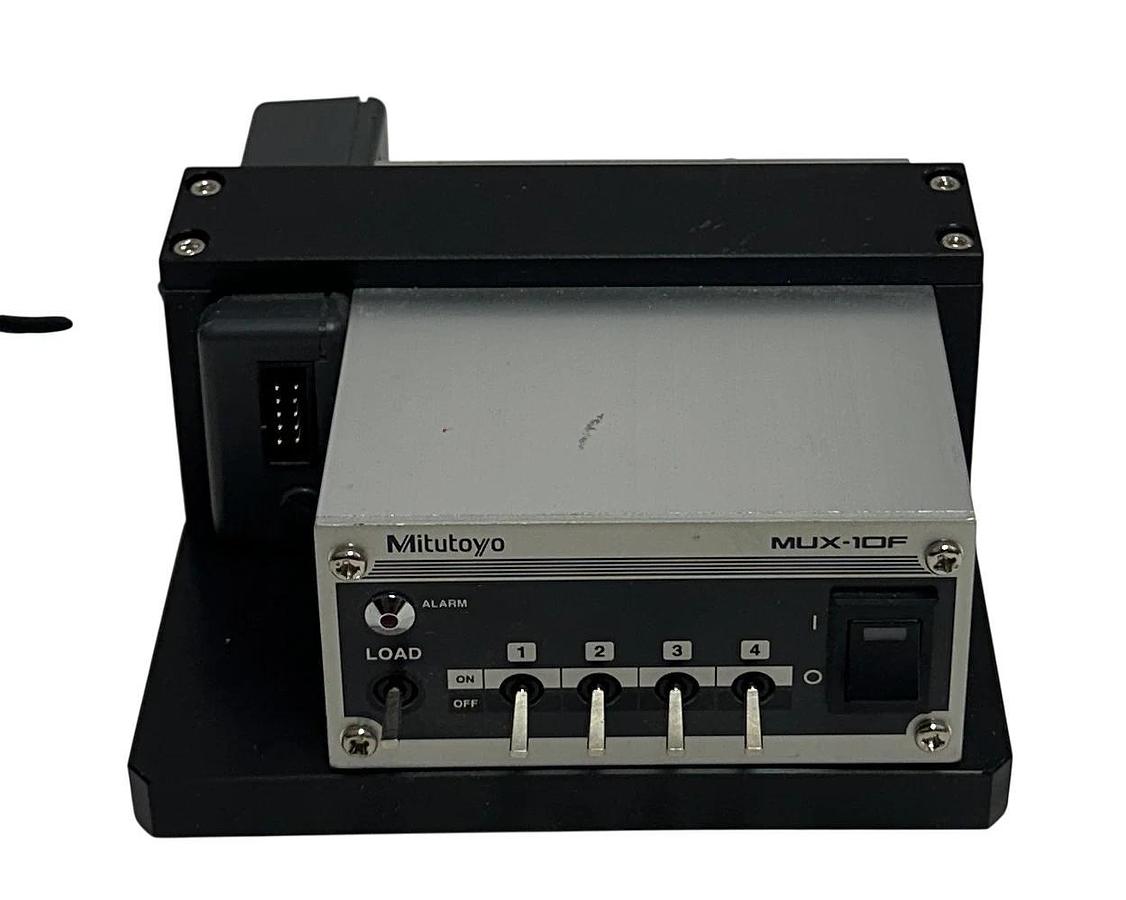 Used MITUTOYO MUX-10F / RS-232C MULTIPLEXER ASSEMBLY 4-CHNL / INPUT TOOL 9VDC USNP