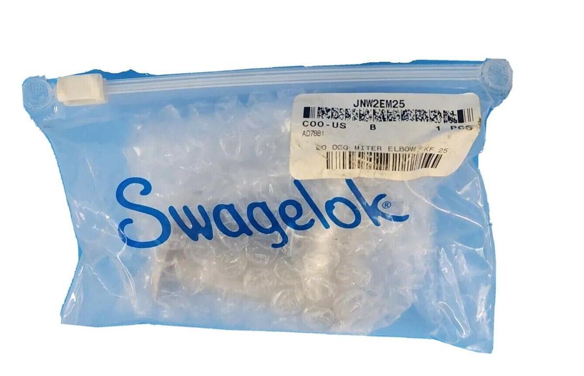 Used NEW SWAGELOK JNW2EM25 90 DEGREE MITER ELBOW / KF 25 C00-US COO-US