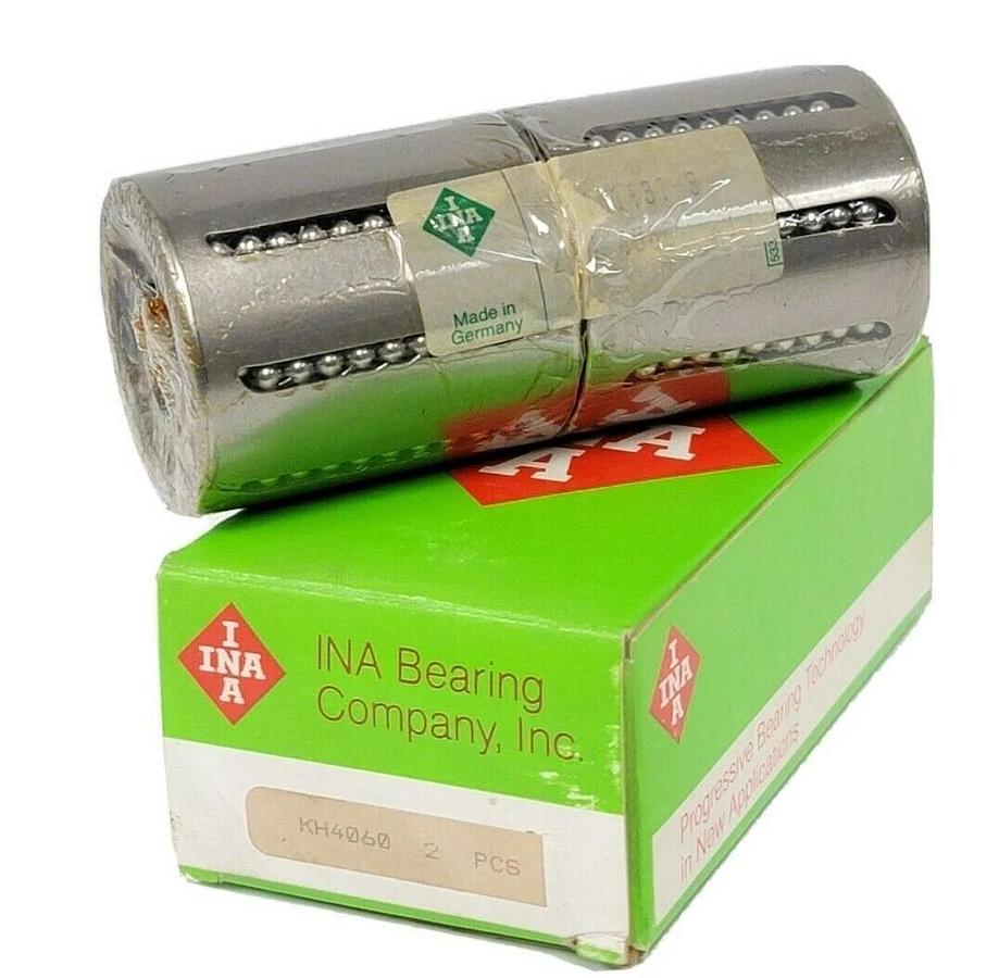Used BOX OF 2 NEW INA KH4060 CLOSED ROUND RAIL BALL BUSHINGS