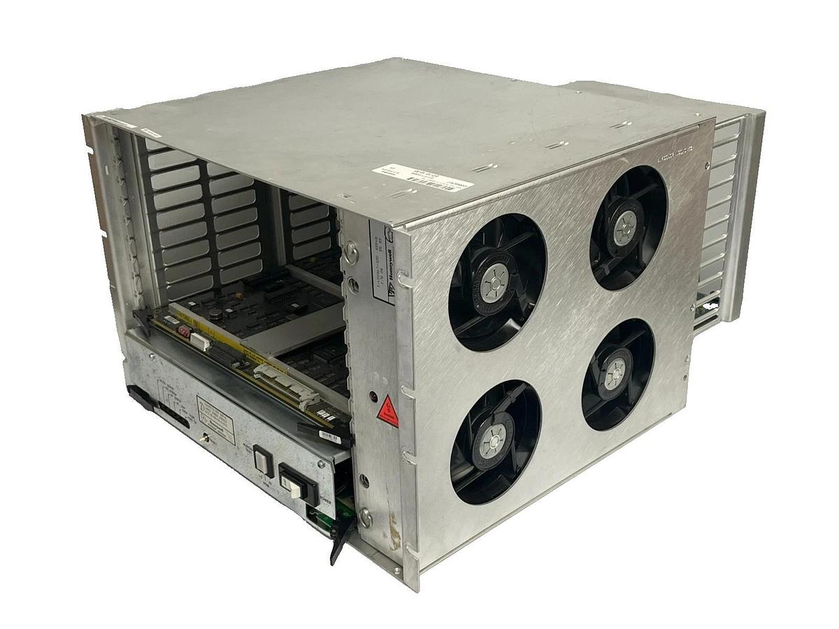 Used HONEYWELL 51196736-100-RP 10-Slot Chassis Assy w/ PSU, Fan, Processor & Adapter