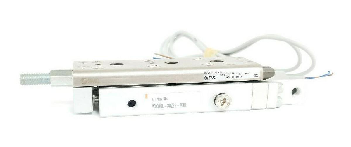 Used NEW SMC MXQ8CL-30ZB2-M9B CYLINDER, SLIDE TABLE, WITH AUTO SWITCH MXQ8CL30ZB2M9