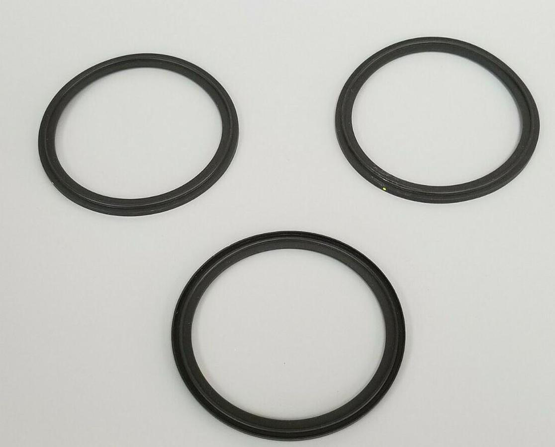 Used LOT OF 3 NEW A3 0-40MVF-SFY FLANGED CLAMP VITON GASKETS 4"
