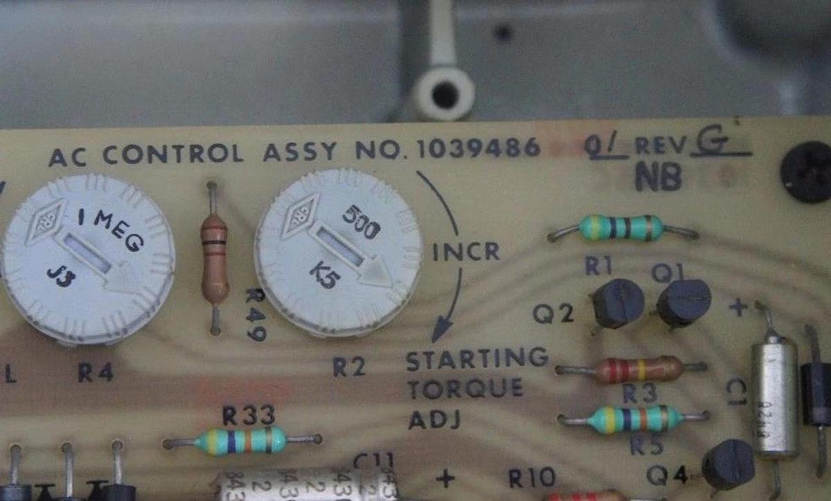 Used BOSTON GEAR INCOM RATIOTROL 61149 REV. K W/ 1039486-01 REV G AC CONTROL BOARD