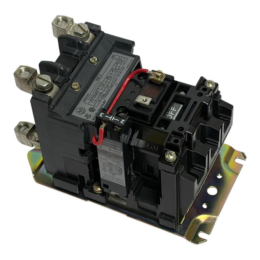 Used Allen-Bradley 500-C0D920 NEMA Size 2 AC Contactor 2-Pole Series B - New Surplus