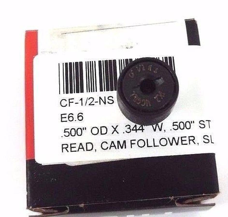 LOT OF 2 NEW MCGILL EMERSON CF-1/2-NS CAM FOLLOWER LUBRI-DISC