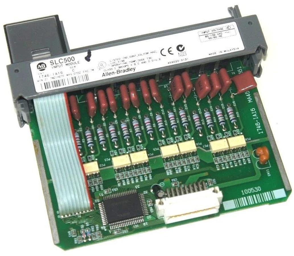 Used ALLEN BRADLEY SLC 500 1746-IA16 INPUT MODULE 85-132VAC 50/60HZ SER C 1746IA16