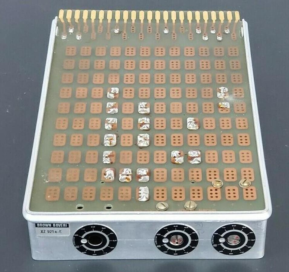Used NEW BROWN BOVERI XZ 921a-E CIRCUIT BOARD, NR. B 1527840, A03B06, TYP XZ921AE