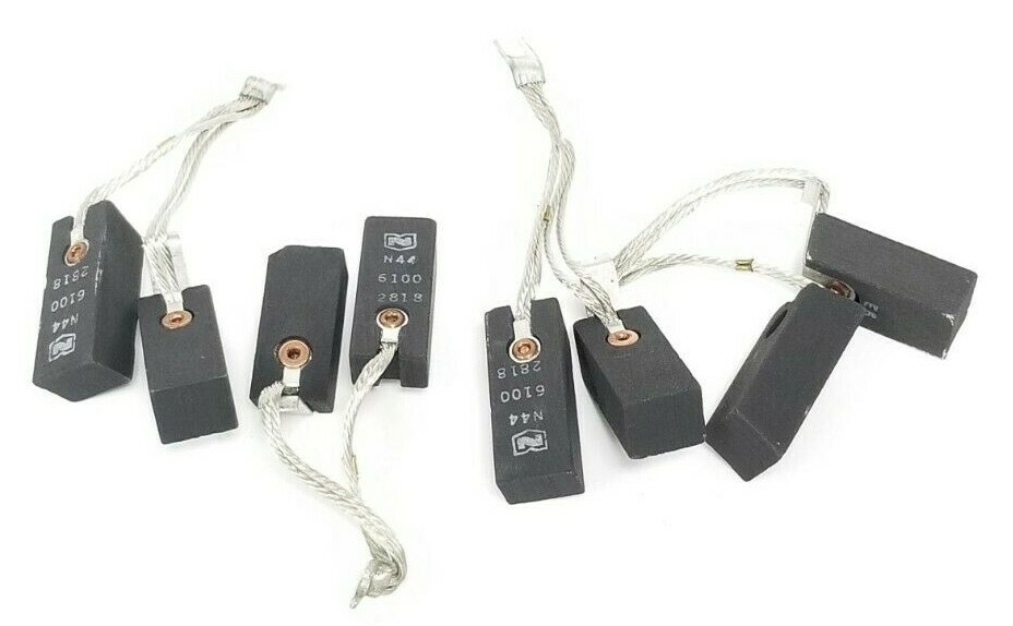 Used LOT OF 4 NATIONAL N44 CARBON BRUSHES 6100 2818, 61002818