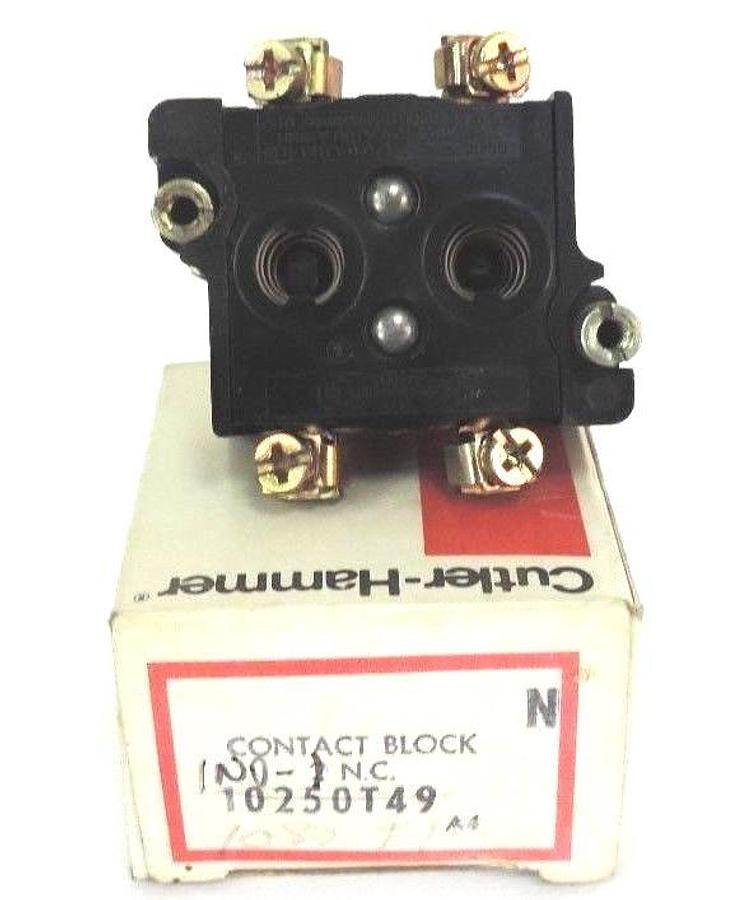 Used NIB CUTLER-HAMMER 10250T49 CONTACT BLOCK 2NC 600VAC 600VDC