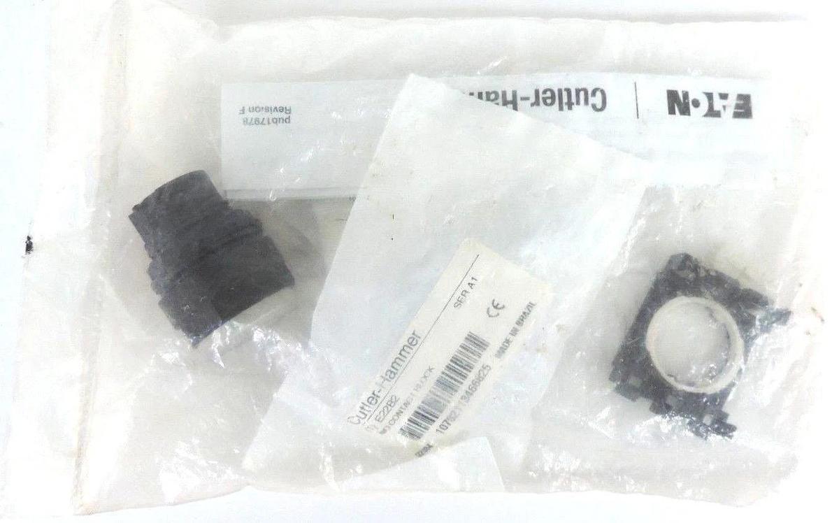 Used EATON CUTLER HAMMER E22TB5X4A PUSH BUTTON OPERATOR WHITE ILLUMINATED E22-TB5X4A