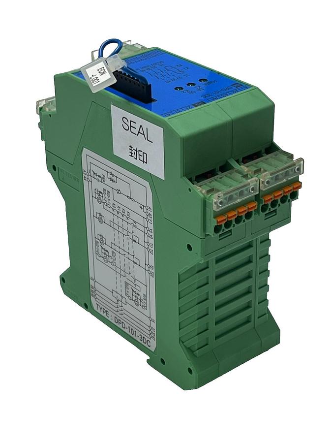 Used JSK DPD-101-3DC Dual Power Device Safety Relay Unit 24VDC Abnormal Stop Module