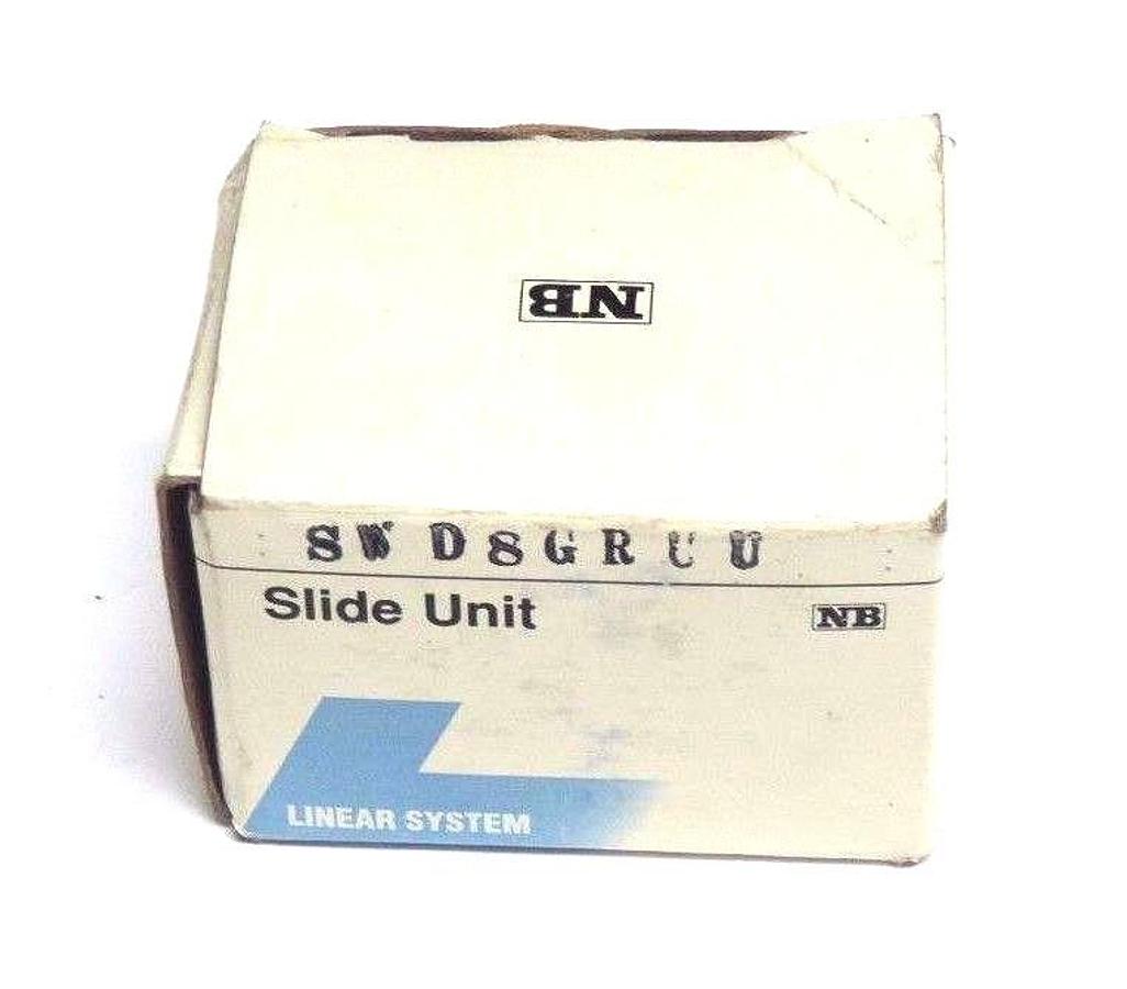 Used NIB NB NIPPON SWD8GRUU LINEAR BEARING SLIDE UNIT SWD-8, SWD8