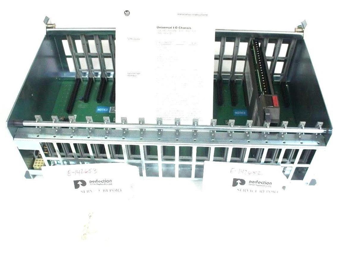 Refurbished REPAIRED ALLEN BRADLEY 1771-A4B 16 SLOT I/O CHASSIS W/ 1771-IAD MODULE 1771A4B