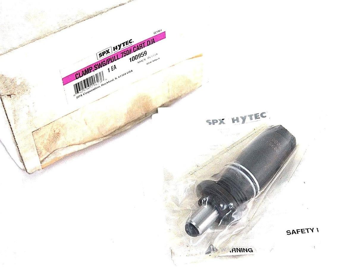 Used NIB SPX HYTEC 100959 SWING/PULL CLAMP 750#, CARTRIDGE STYLE MOUNT, DOUBLE-ACTING