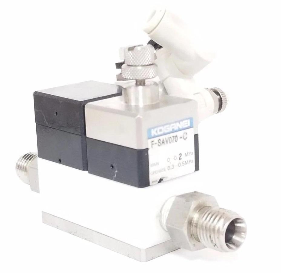 Used KOGANEI F-SAV070-C AIR OPERATED VALVE 0-0.2 MPa , 0.3-0.5MPa , FSAV070C