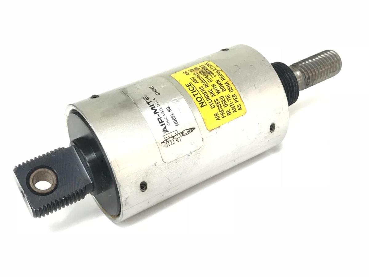 Used AIR-MITE SINGLE ROD 1" STROKE AIR CYLINDER MODEL NO. DAR-20