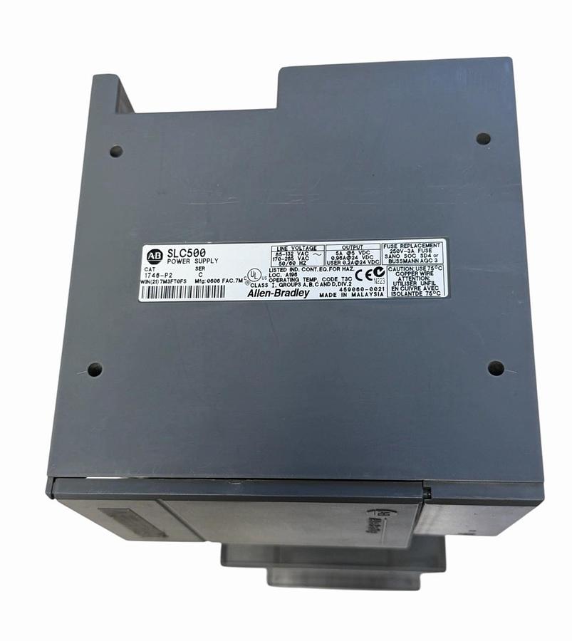 Used ALLEN BRADLEY 1746-A13 /A 13-SLOT RACK W/ 1746-P2 /C POWER SUPPLY