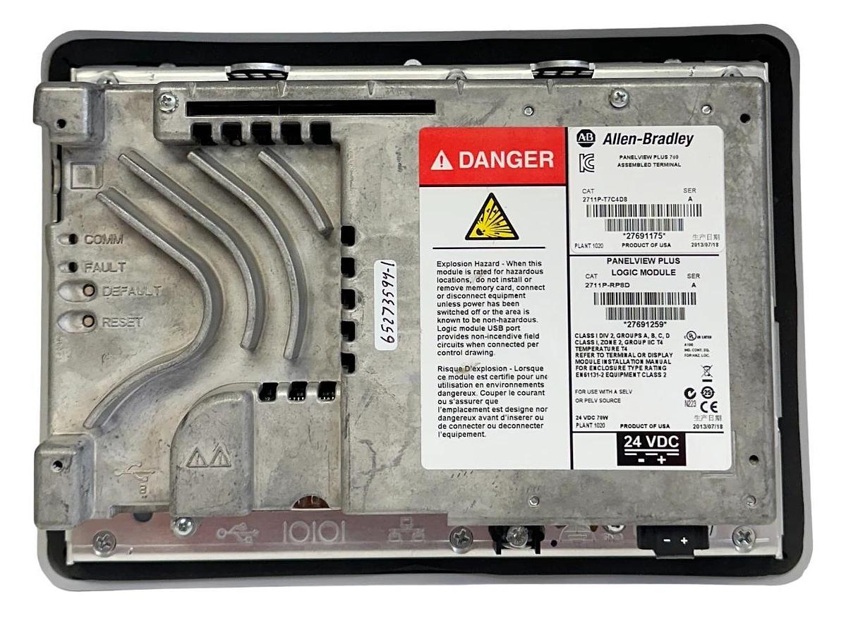 Refurbished ALLEN BRADLEY 2711P-T7C4D8 /A PanelView Plus 700 TOUCH/COLOR DC EtherNet REMAN