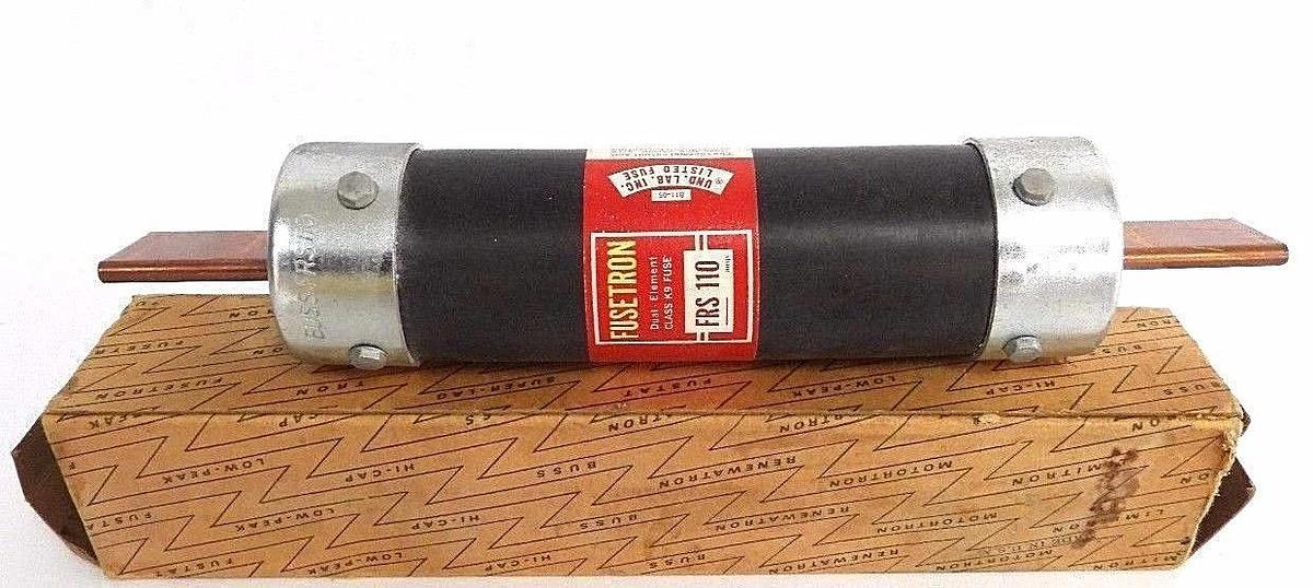 Used NIB BUSSMANN FUSETRON FRS-110 CLASS K9 DUEL-ELEMENT FUSE FRS110