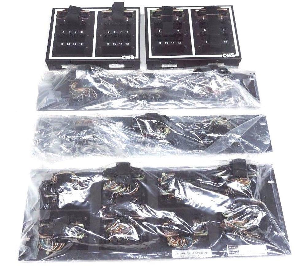 Used NIB CMS CABLE MANAGEMENT SYSTEMS CONTROL PANEL ASSEMBLY, PATCH PANELS