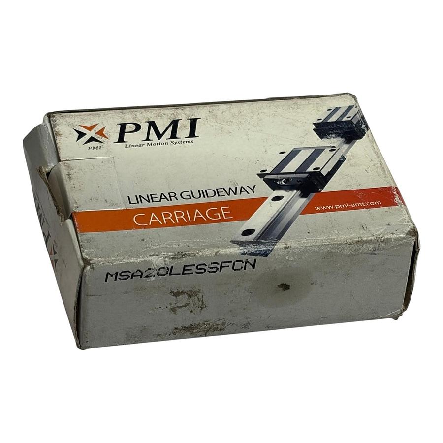 Used PMI MSA20LESSFCN Linear Guideway Carriage Bearing Block New