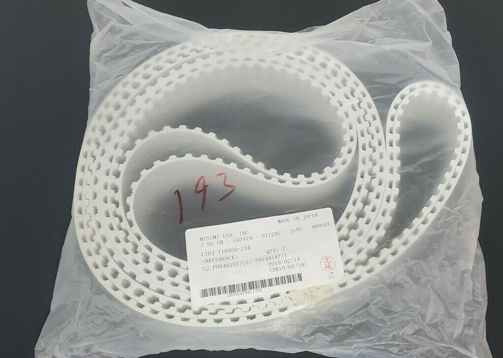 (2) NEW MISUMI LTBJ-T10400-234 TIMING BELTS, 40MM WIDTH, 234 TEETH LTBJT10400234