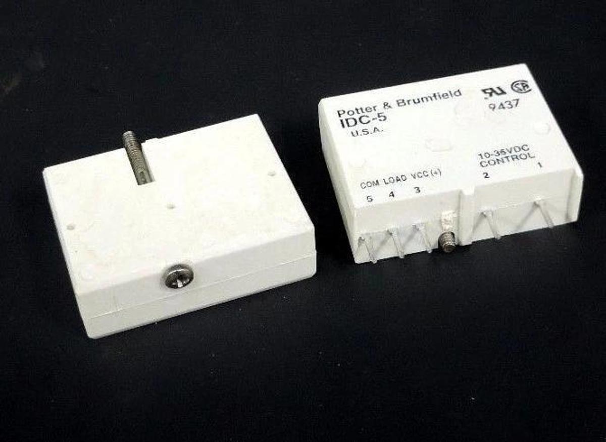 Used LOT OF 2 POTTER & BRUMFIELD IDC-5 INPUT MODULES 10-36VDC, IDC5