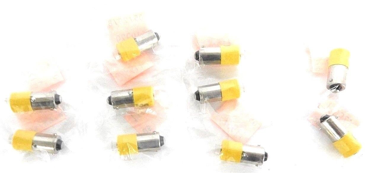 Used LOT OF 10 NEW LEDTRONICS LEDTX BF321-0UY 28V-BP YELLOW BULBS