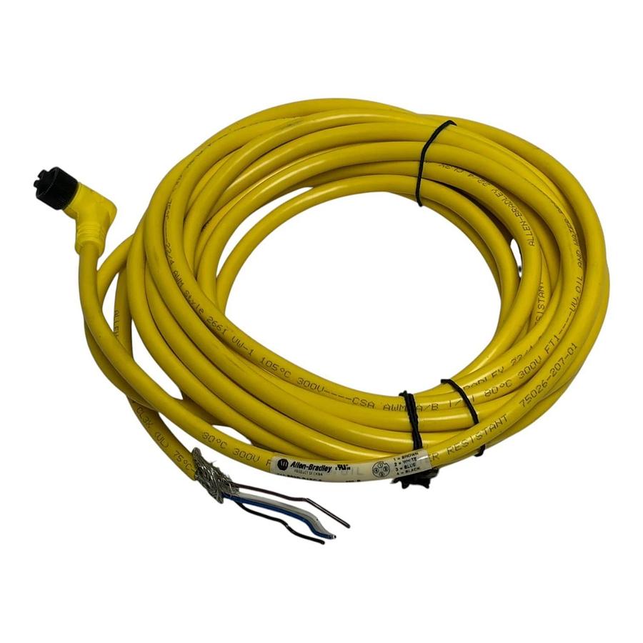 Allen-Bradley 889D-R4EC-6  4-Pin DC Micro Right Angle Cordset 6m - NSNP