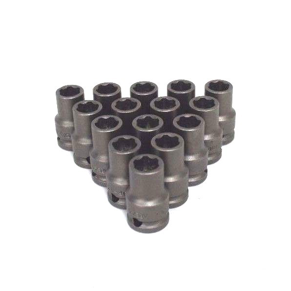 Used LOT OF 15 NEW APEX SF-13MM43 SHALLOW WELL METRIC SOCKET 3/8" DRIVE 13MM SF13MM43