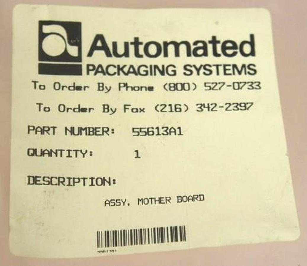 Used NEW AUTOMATED PACKAGING 55613A1 MOTHERBOARD 55614C1