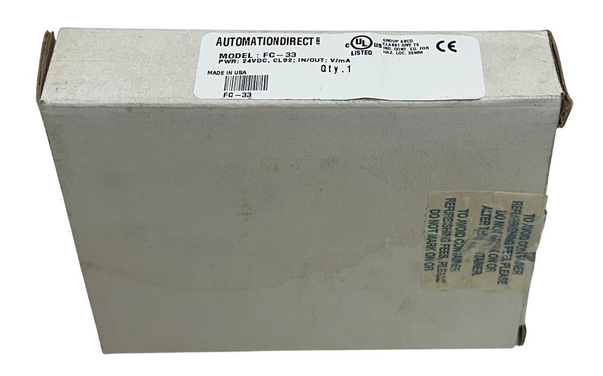 Used AUTOMATIONDIRECT FC-33 / FC33 ISOLATED SIGNAL CONDITIONER 24VDC IN/OUT NSMP