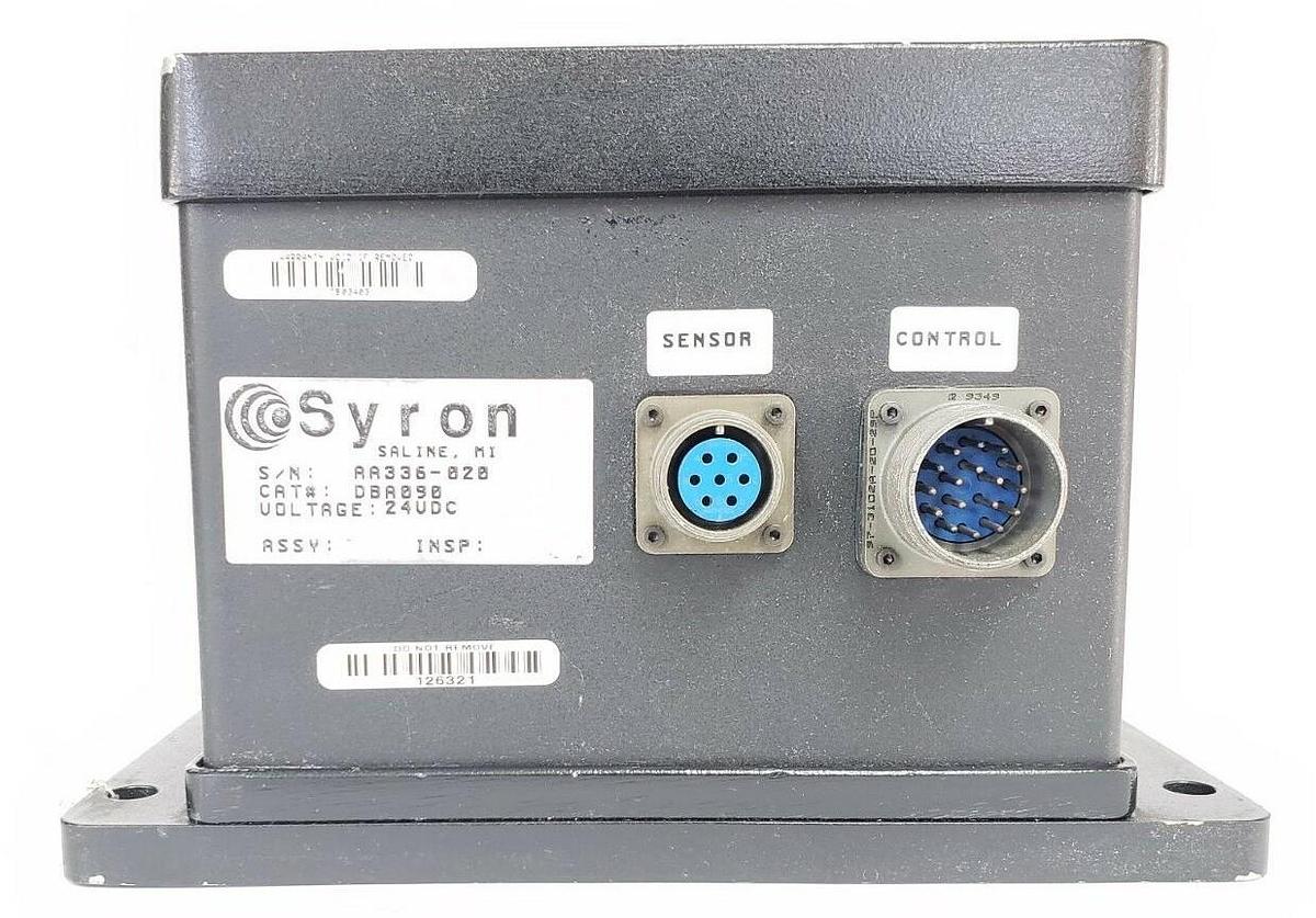 Used SYRON DBA 090 DOUBLE BLANK ANALYZER DBA090, 24VDC (REPAIRED)