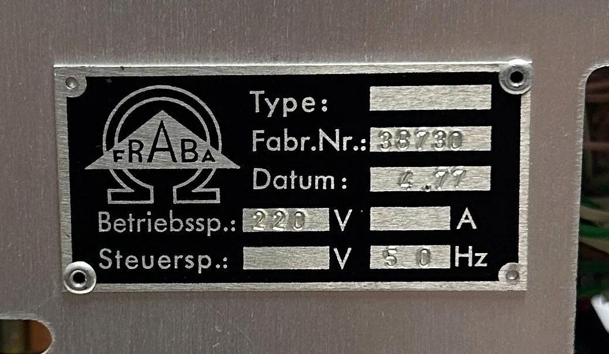 Used FRABA NC 2300 / 38730 / NC2300 RACK CONTROLLER 220V 50Hz LOOP CONTROL USNP