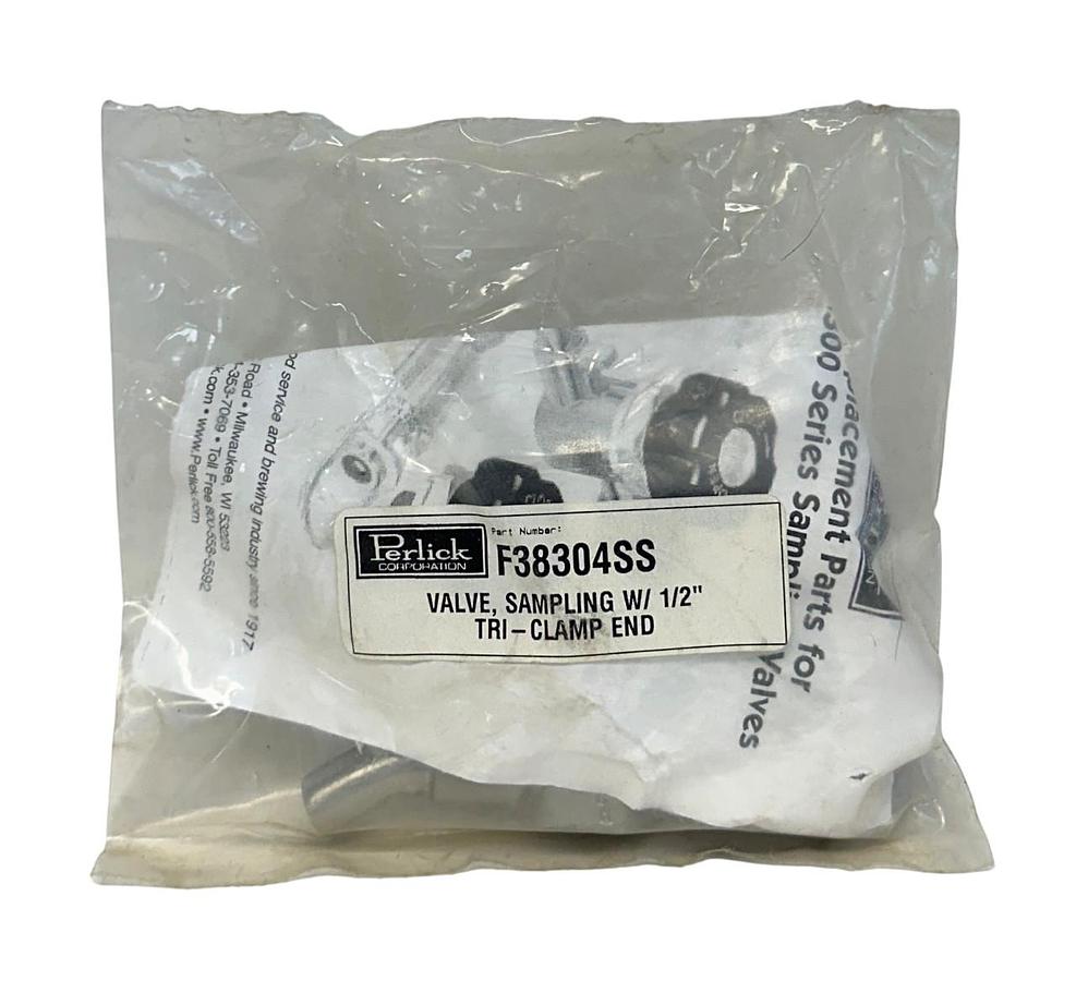 Used PERLICK F38304SS SAMPLING VALVE W/ 1/2'' TRI-CLAMP END FOR F38300 SERIES NSFS