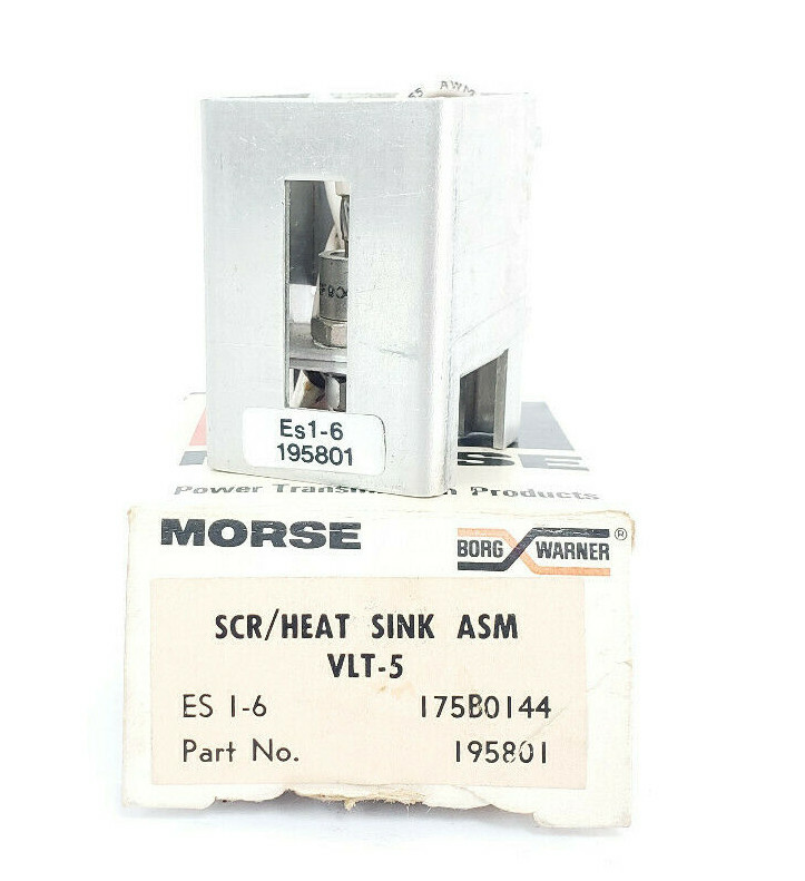 Used NIB MORSE BORG WARNER 195801 SCR/HEAT SINK ASM VLT-5 ES I-6 175B0144