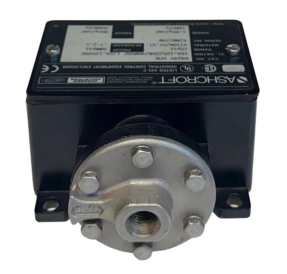 Used DRESSER ASHCROFT B424V-XFM / B424VXFM PRESSURE SWITCH 15PSI 125/250/480VAC USNP