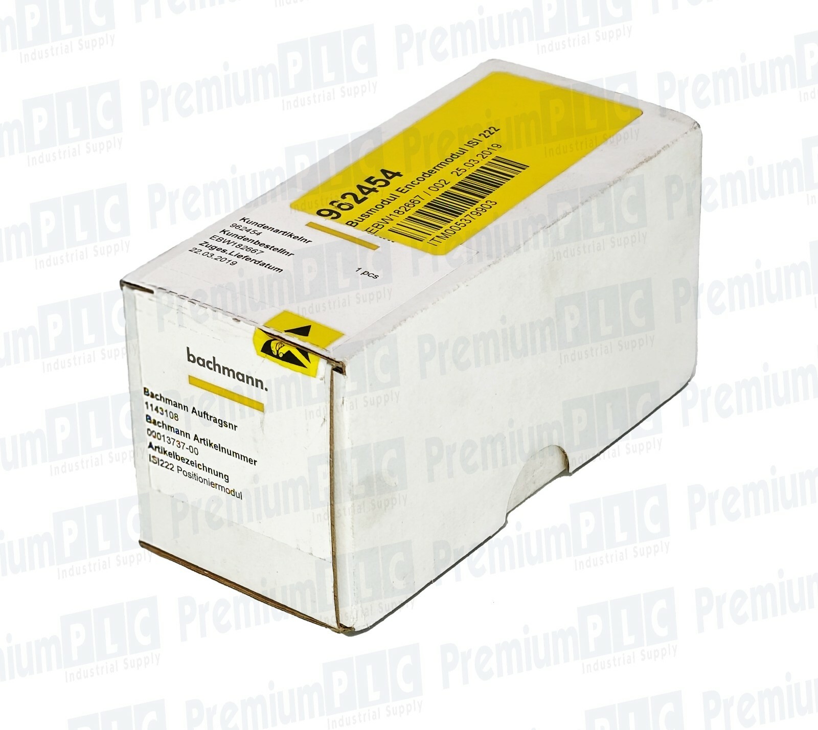 Used NEW BACHMANN ISI222 POSITIONING MODULE 00013737-00 24VDC MFG. DATE 2019