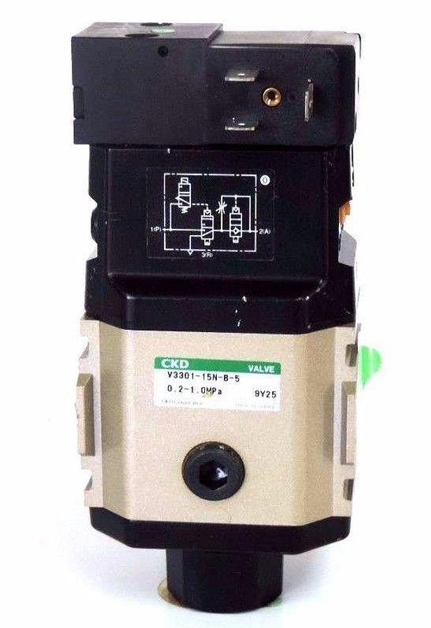 Used NEW CKD V3301-15N-B-5 SLOW START SOLENOID VALVE V330115NB5